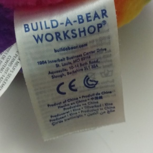 Build a Bear Rainbow Kitty Cat 15" Plush Stuffed - Picture 4 of 7